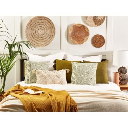 Zestaw 2 poduszek dekoracyjnych LARICS Bawełna 45 x 45 cm Zielony Wzór orientalny