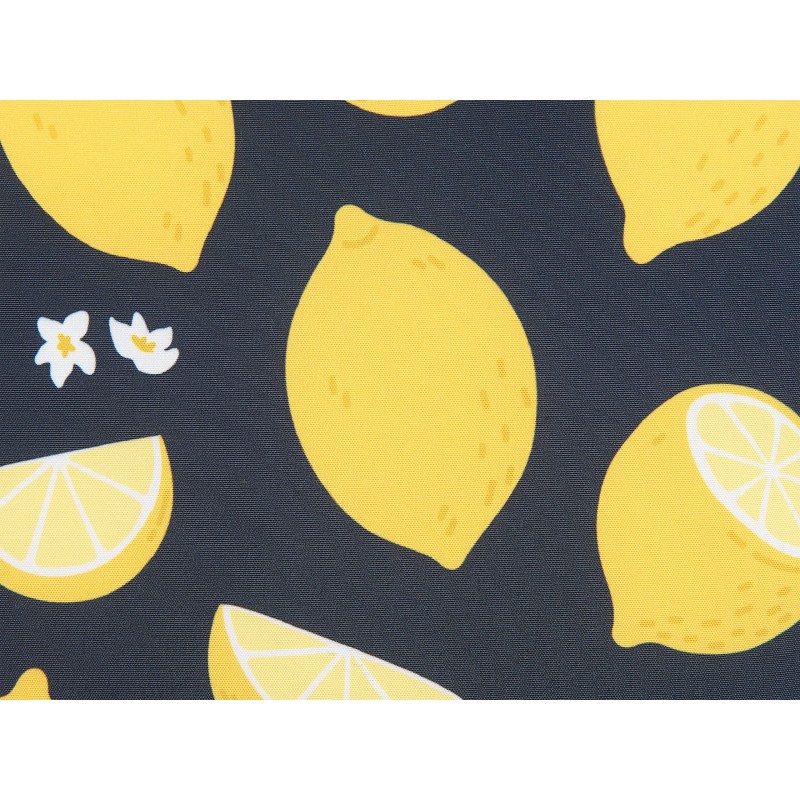 Zestaw 2 poduszek dekoracyjnych CITRUS 45 x 45 cm Czarny Wzór roślinny