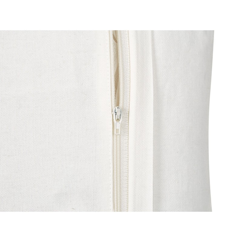 Zestaw 2 poduszek dekoracyjnych NOTELEA Bawełna 45 x 45 cm Beżowy Wzór kwiatowy