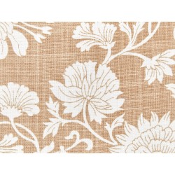 Zestaw 2 poduszek dekoracyjnych NOTELEA Bawełna 45 x 45 cm Beżowy Wzór kwiatowy