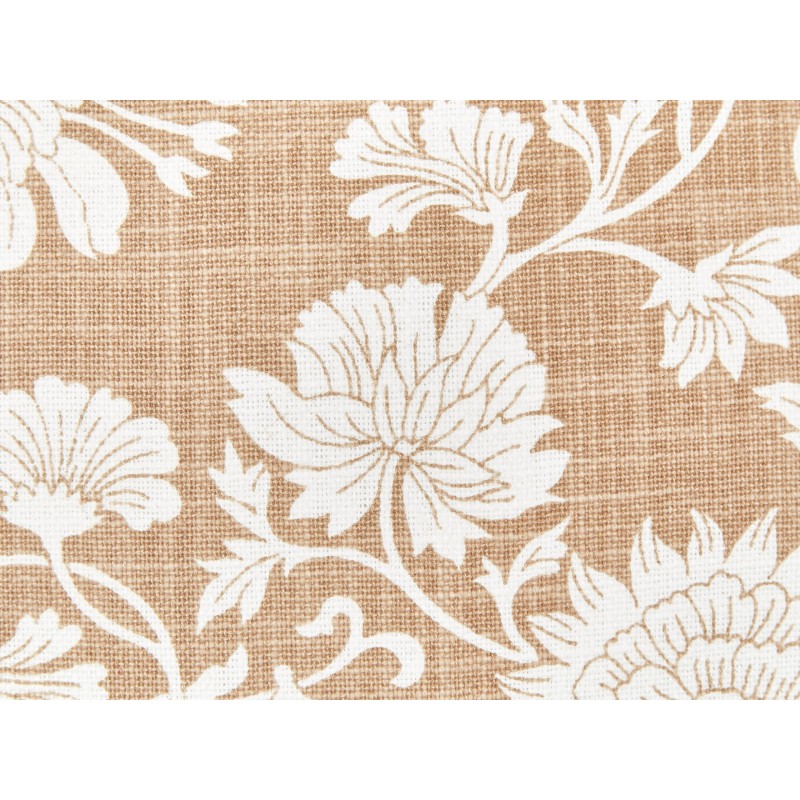 Zestaw 2 poduszek dekoracyjnych NOTELEA Bawełna 45 x 45 cm Beżowy Wzór kwiatowy