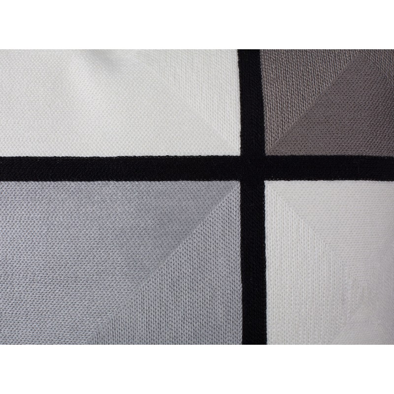 Zestaw 2 poduszek dekoracyjnych WEDELIA Bawełna 45 x 45 cm Szary Wzór geometryczny