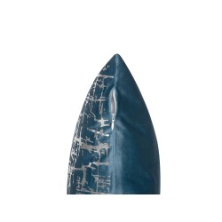 Zestaw 2 poduszek dekoracyjnych GARDENIA Welur 45 x 45 cm Niebieski Wzór abstrakcyjny