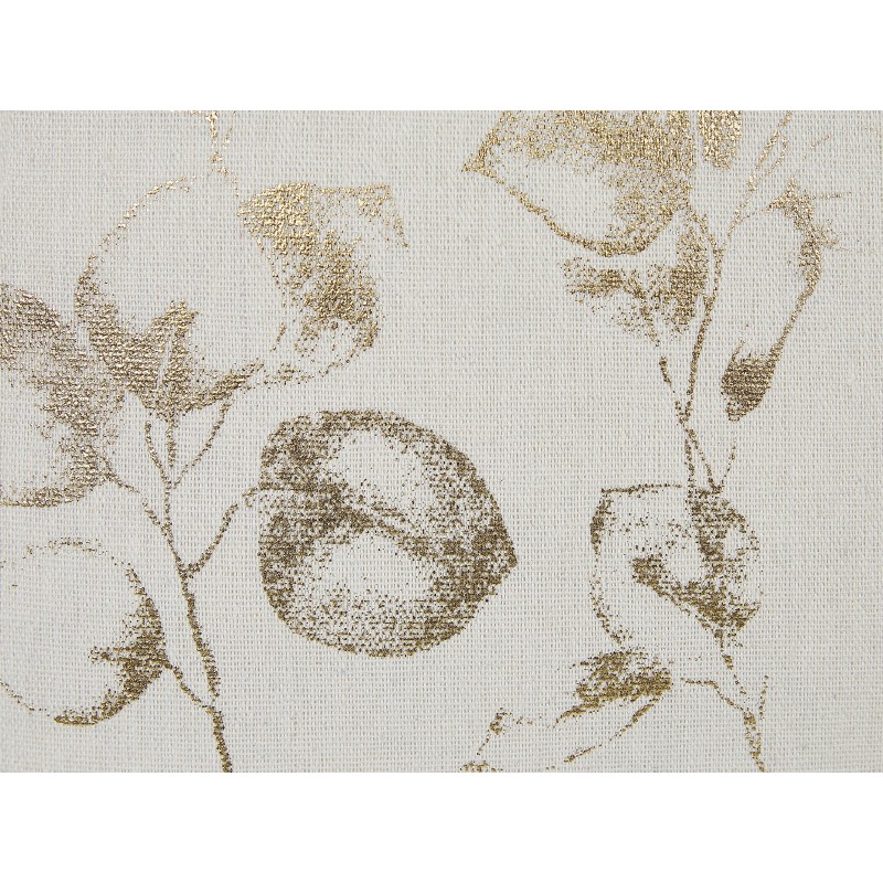 Zestaw 2 poduszek dekoracyjnych GOMPHRENA 45 x 45 cm Jasnobeżowy Wzór roślinny