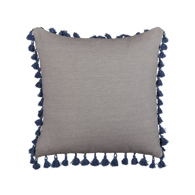 Zestaw 2 poduszek dekoracyjnych CARPINUS Len 45 x 45 cm Szary Jednolity