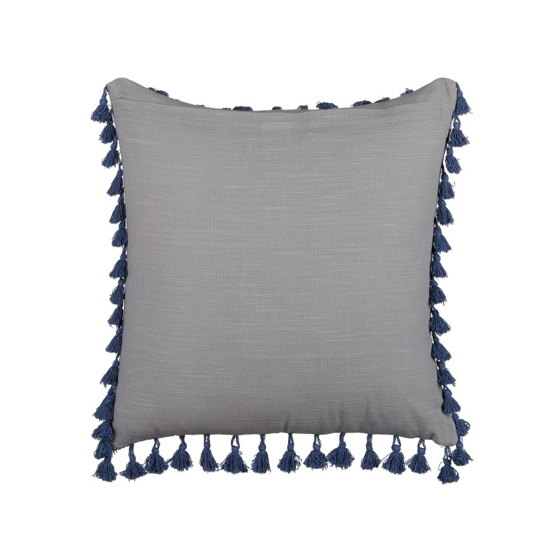 Zestaw 2 poduszek dekoracyjnych CARPINUS Len 45 x 45 cm Szary Jednolity