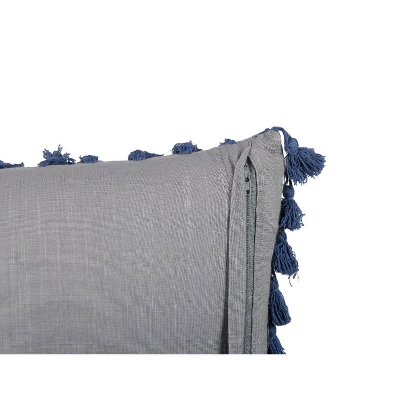 Zestaw 2 poduszek dekoracyjnych CARPINUS Len 45 x 45 cm Szary Jednolity