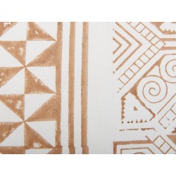 Zestaw 2 poduszek dekoracyjnych MALUS Bawełna 45 x 45 cm Jasnobrązowy Wzór orientalny