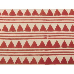 Zestaw 2 poduszek dekoracyjnych DEGLUPTA Bawełna 45 x 45 cm Czerwony Wzór zygzak