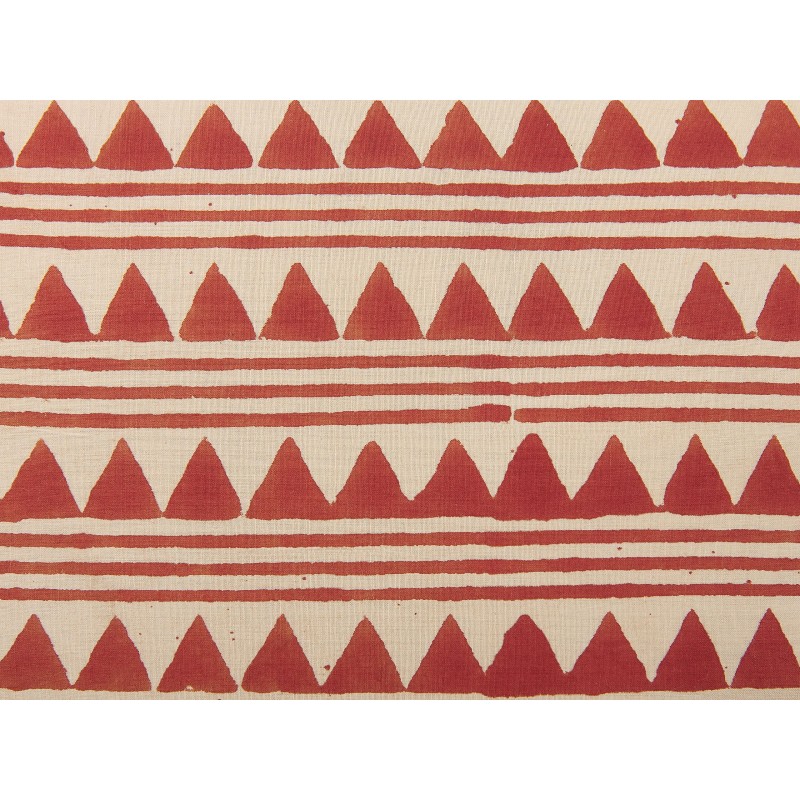 Zestaw 2 poduszek dekoracyjnych DEGLUPTA Bawełna 45 x 45 cm Czerwony Wzór zygzak