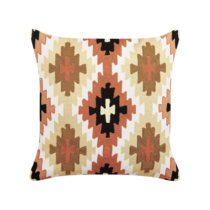 Poduszka dekoracyjna SERAMPORE Bawełna 50 x 50 cm Kolorowy Wzór geometryczny