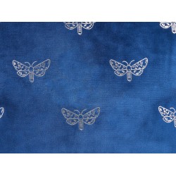 Zestaw 2 poduszek dekoracyjnych YUZURI Welur 45 x 45 cm Granatowy Wzór zwierzęcy