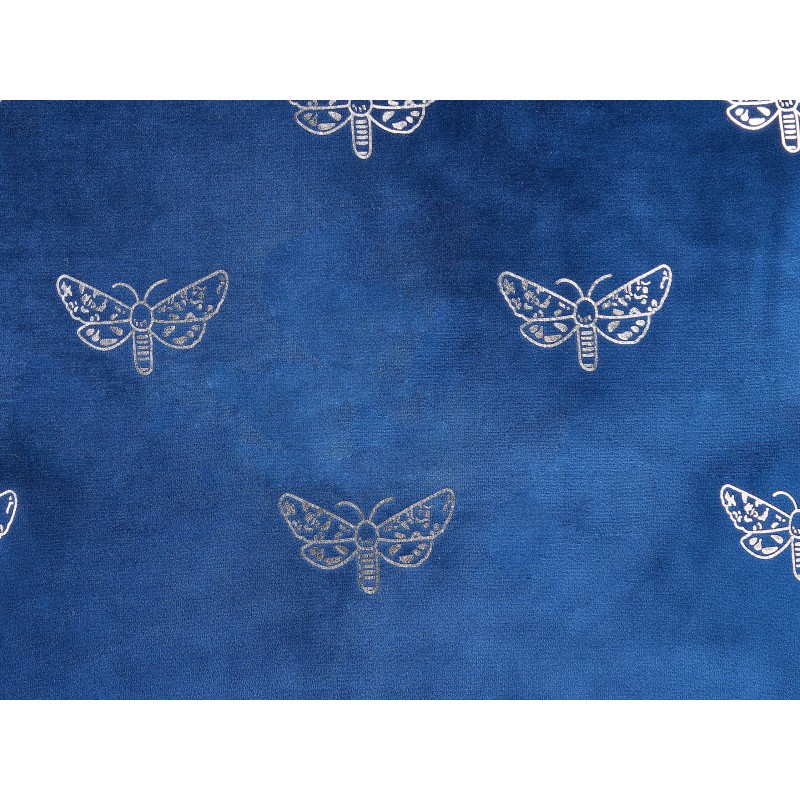 Zestaw 2 poduszek dekoracyjnych YUZURI Welur 45 x 45 cm Granatowy Wzór zwierzęcy