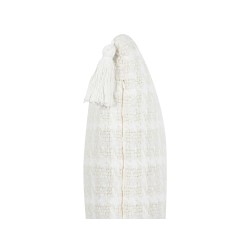 Poduszka dekoracyjna DOURIS 30 x 60 cm Jasnobeżowy W kratkę