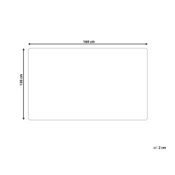 Koc ACACIA Bawełna 130 x 160 cm Beżowy