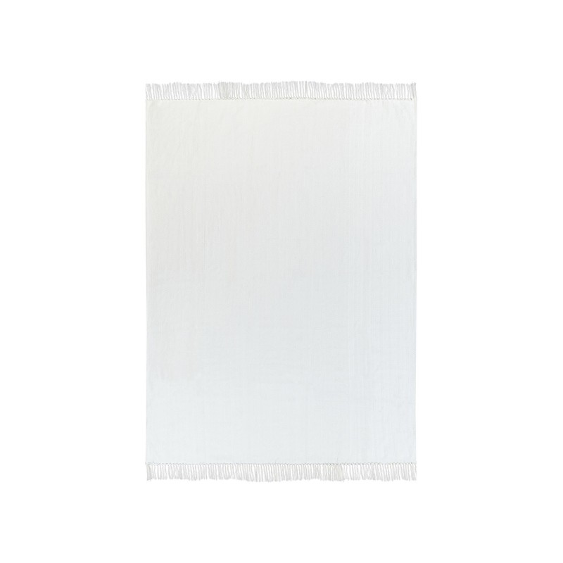 Koc AMPARA Bawełna 150 x 200 cm Złamana biel