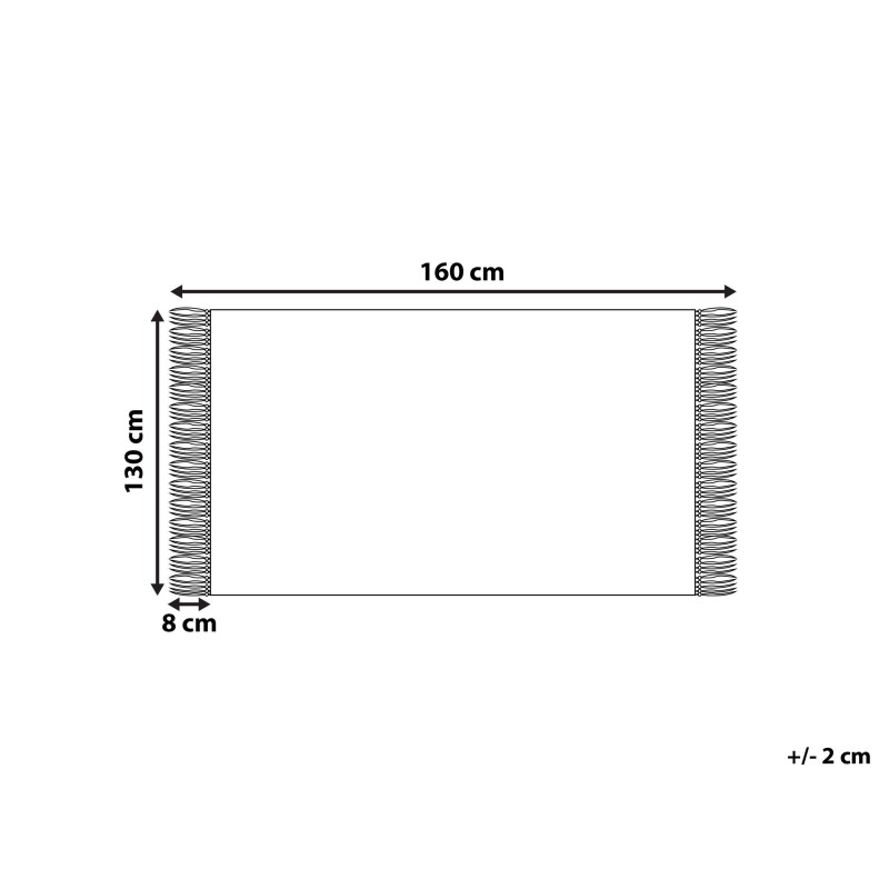 Koc TANGIER Bawełna 130 x 160 cm Różowy