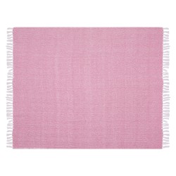 Koc TANGIER Bawełna 130 x 160 cm Różowy