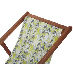 Zestaw 2 wymiennych tkanin do leżaków ogrodowych ANZIO/AVELLINO 44 x 134 cm Żółty