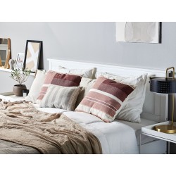 Zestaw 2 poduszek dekoracyjnych ERINUS 45 x 45 cm Czerwony Wzór geometryczny