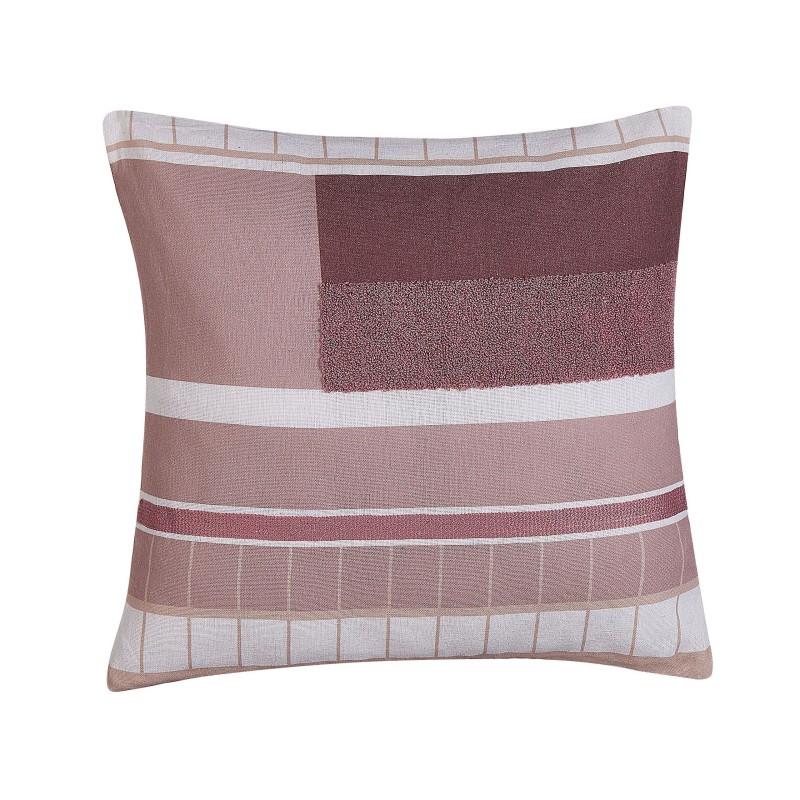 Zestaw 2 poduszek dekoracyjnych ERINUS 45 x 45 cm Czerwony Wzór geometryczny