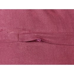 Zestaw 2 poduszek dekoracyjnych CADETIA Bawełna 45 x 45 cm Burgundowy Jednolity