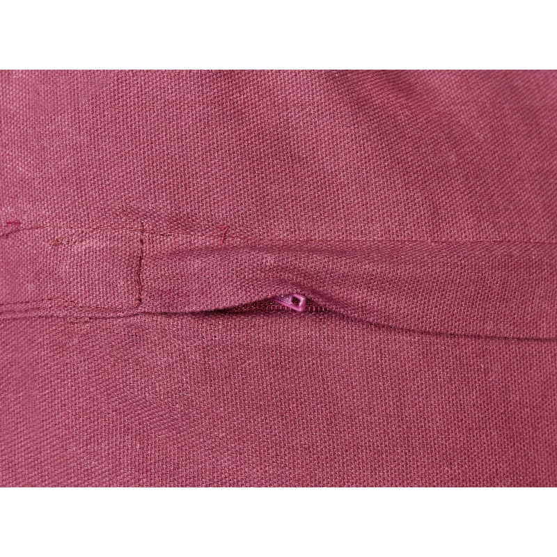 Zestaw 2 poduszek dekoracyjnych CADETIA Bawełna 45 x 45 cm Burgundowy Jednolity