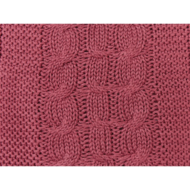 Zestaw 2 poduszek dekoracyjnych CADETIA Bawełna 45 x 45 cm Burgundowy Jednolity