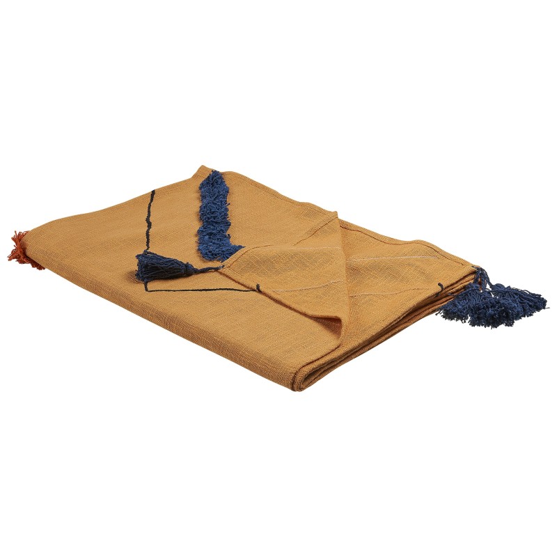 Koc SHIMLA Bawełna 130 x 180 cm Pomarańczowy