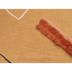 Koc SHIMLA Bawełna 130 x 180 cm Pomarańczowy