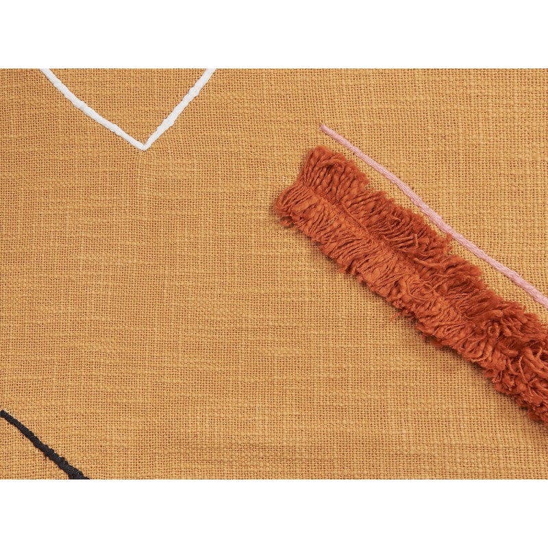 Koc SHIMLA Bawełna 130 x 180 cm Pomarańczowy