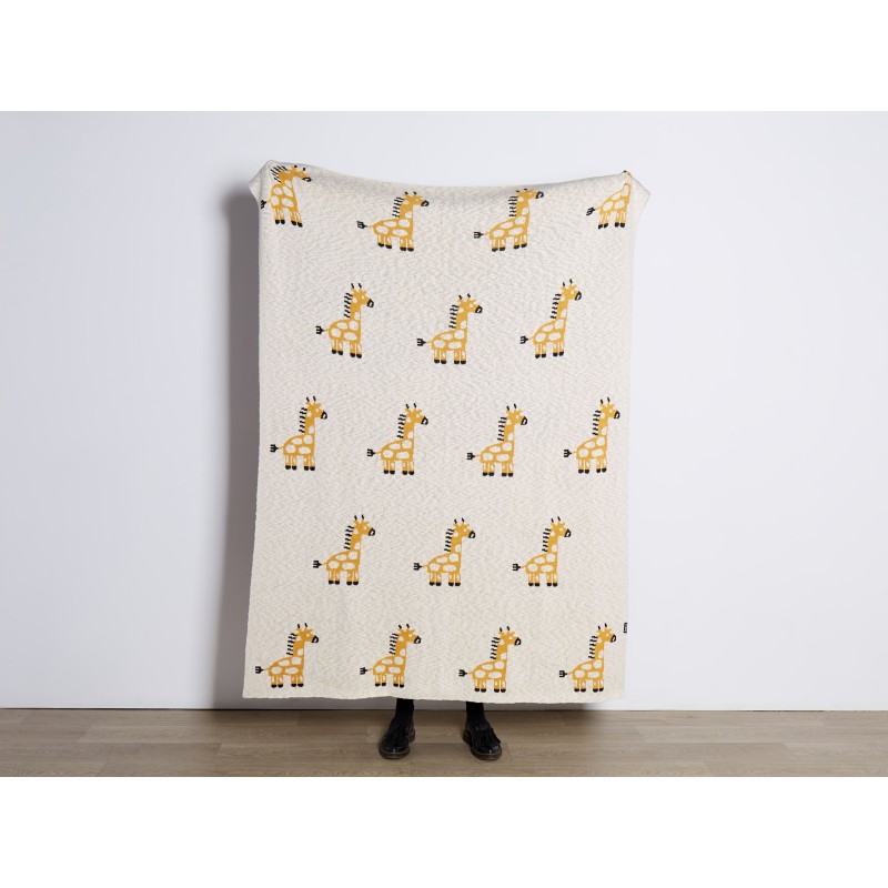 Koc CHILARI Bawełna 130 x 170 cm Beżowy