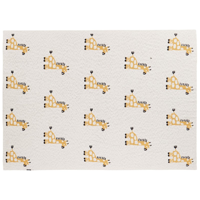 Koc CHILARI Bawełna 130 x 170 cm Beżowy