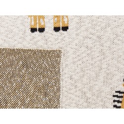 Koc CHILARI Bawełna 130 x 170 cm Beżowy