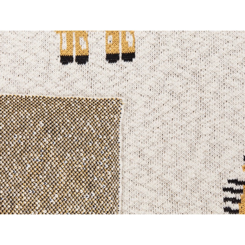 Koc CHILARI Bawełna 130 x 170 cm Beżowy