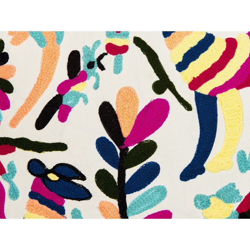 Zestaw 2 poduszek dekoracyjnych RAIGANJ Bawełna 50 x 50 cm Kolorowy Wzór abstrakcyjny