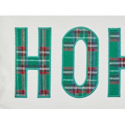 Zestaw 2 poduszek dekoracyjnych JOYCANDY Bawełna 45 x 45 cm Biały Wzór świąteczny