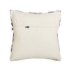 Poduszka dekoracyjna CHITTOOR Bawełna 50 x 50 cm Czarny Wzór geometryczny