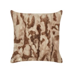 Zestaw 2 poduszek dekoracyjnych BAKIRA Sztuczne futro 45 x 45 cm Brązowy Wzór abstrakcyjny