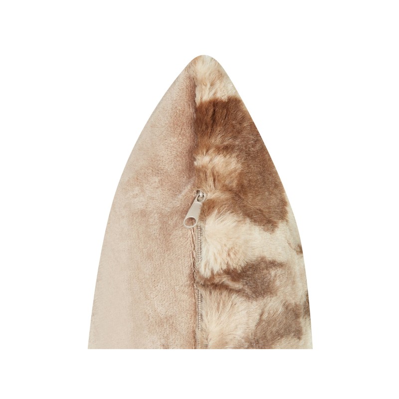 Zestaw 2 poduszek dekoracyjnych BAKIRA Sztuczne futro 45 x 45 cm Brązowy Wzór abstrakcyjny