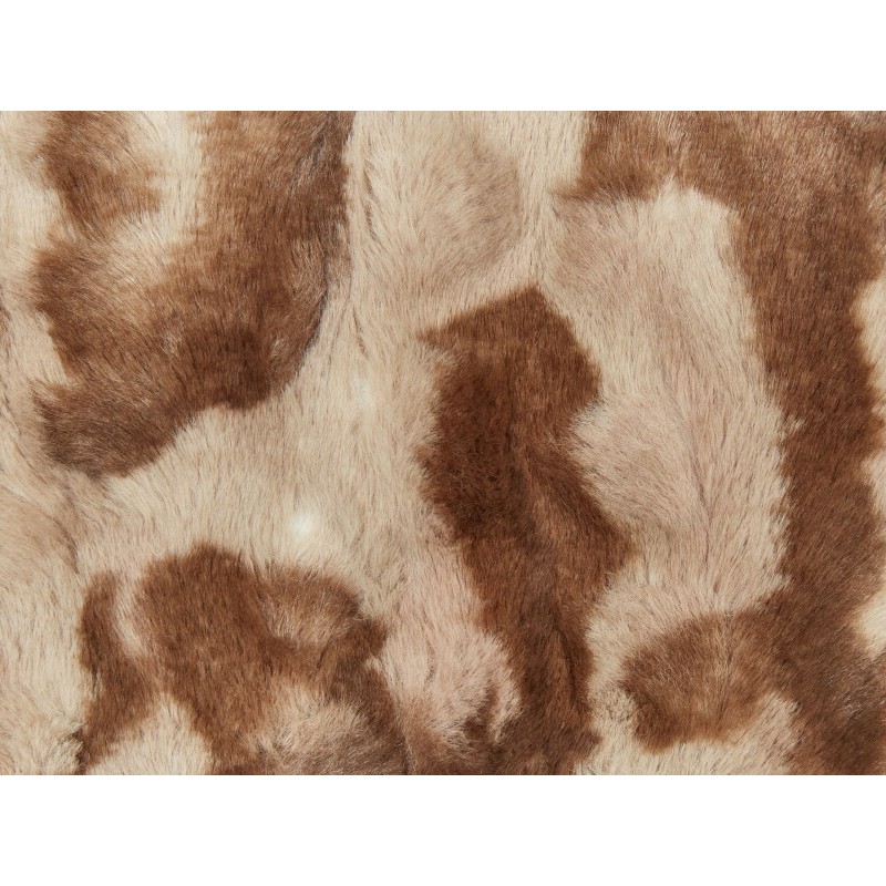 Zestaw 2 poduszek dekoracyjnych BAKIRA Sztuczne futro 45 x 45 cm Brązowy Wzór abstrakcyjny