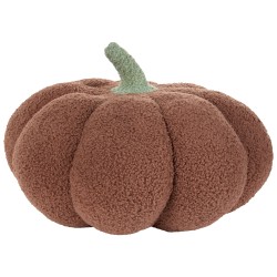 2 poduszki dekoracyjne boucle dynia ⌀ 35 cm brązowe MUNCHKIN