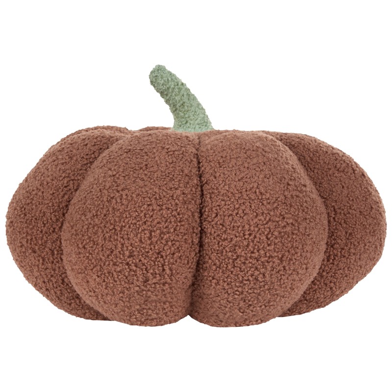 2 poduszki dekoracyjne boucle dynia ⌀ 35 cm brązowe MUNCHKIN