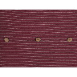 Zestaw 2 poduszek dekoracyjnych CAMPANULA 43 x 43 cm Czerwony Jednolity