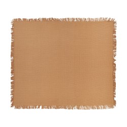 Narzuta na łóżko YERBENT Bawełna 220 x 240 cm Złoty brąz