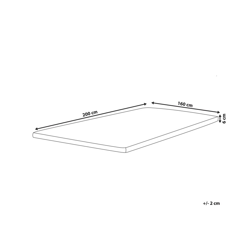Materac nawierzchniowy COMFY 160 x 200 cm