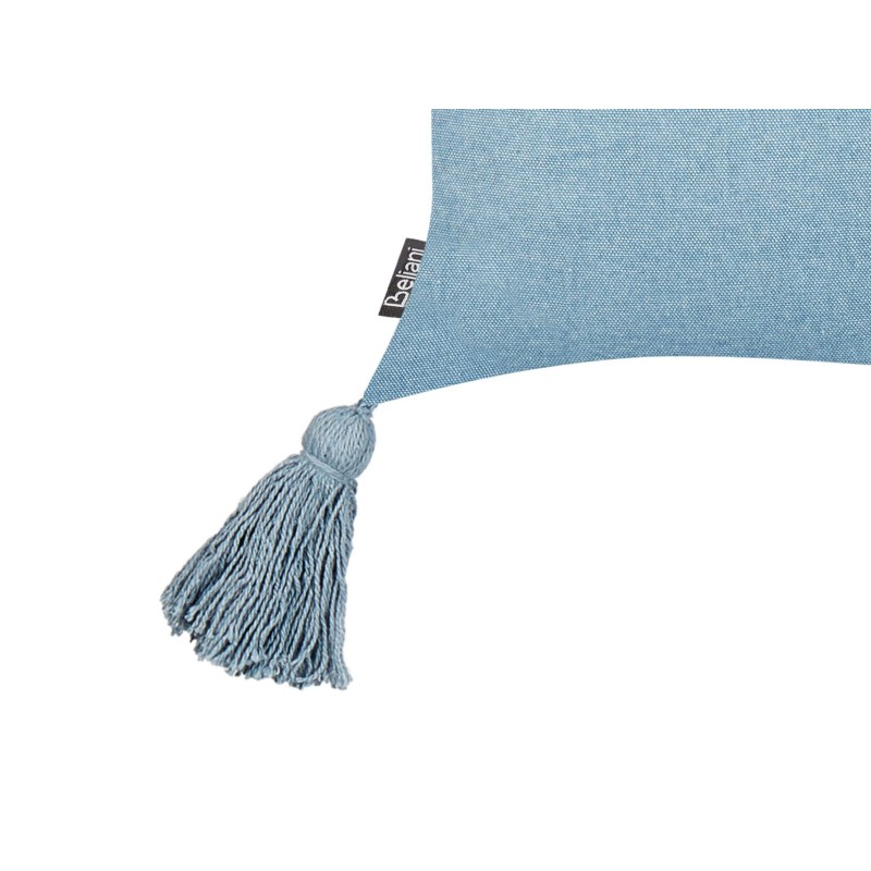 Zestaw 2 poduszek dekoracyjnych VALVARIA Bawełna 30 x 50 cm Niebieski Wzór zygzak