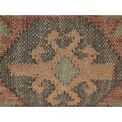 Zestaw 2 poduszek dekoracyjnych CUMBUM Juta 45 x 45 cm Brązowy Wzór orientalny