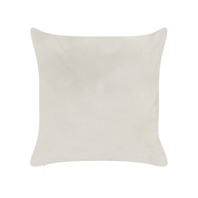 2 poduszki welurowe motyw świąteczny 45 x 45 cm białe JELLIES