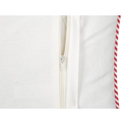 Zestaw 2 poduszek dekoracyjnych STAPELIA Bawełna 45 x 45 cm Biały Wzór świąteczny